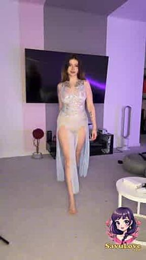 Sexy cutie dame plays with BoycronyDancing sexy, thick boobies horny.