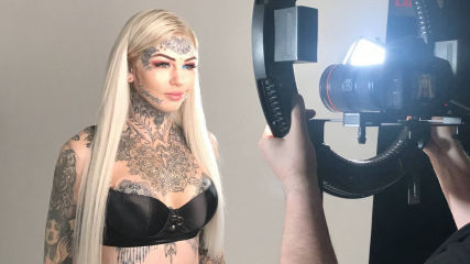 Amber Luke Chest Tattoo Behind The Scenes