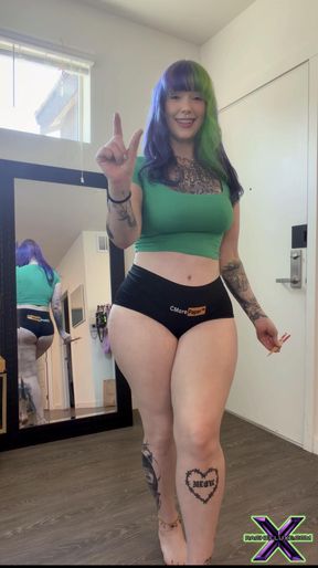 Teasing my Asian roommate -SPH cum countdown w/ chopsticks