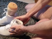 4K - Fucking Stoyas pussy with/and Nike Airforce 1 sneaker