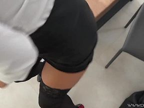 Son from the boss fucks the German MILF in the ass! DAYNIA