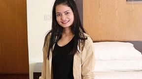 ”Comely Asian hottie Duai gets creampied in the bedroom”