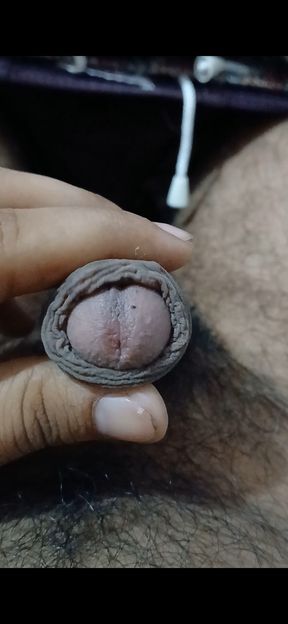 Fist time masterbate Indian boy