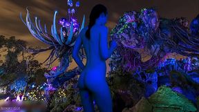 Why is she blue like in Avatar?