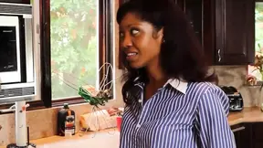 Hot American babe Aaliyah Love gets fucked with a strapon by Lotus Lain