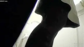 Catches Busty JAP Chick Getting Shattered Drenched in Cum!