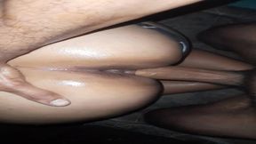 Amateur GF gives BBC a sloppy blowjob while showing off her big ass.