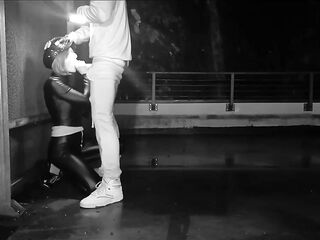 After party: I Get Screwed Hard on the Street and Take a Facial