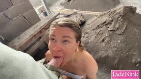i sneaked into a construction site with my step daddy for a quickie