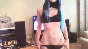 Gamer Girl In White Girls Can Dance -- Welcome Spring With Fucking Sexy Hoop & Dance!