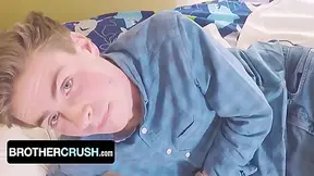 Max Ferro And Josh Hunter In Stepbrother Crush And Jerk Off Together To Measure Whos Cock Is Bigger