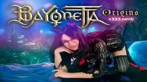 Liz Jordan as Cereza unleashes her passion in Bayonetta Origins XXX