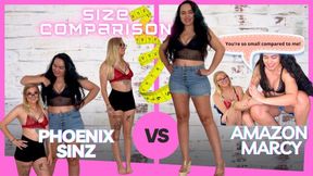 Size Comparison #20: Amazon Marcy vs Phoenix Sinz (720p)