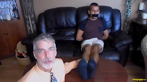 Professor Tickling Exchange Student's Feet