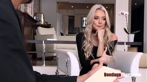 This blonde is t  by her DOM- BONDAGE
