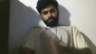 Hung Indian Guy Strokes His Big Cock on Webcam