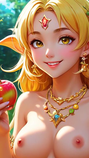 Cartoon Nude Adult Woman Eating Tangelo (part 2) - Ai Slideshow
