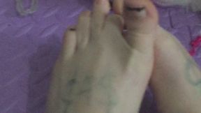 TOY RAT KISSES MY TOES