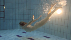 See a mesmerizing Russian teen Nastya underwater