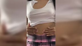 18 year old stepsister with perfect tits, homemade video
