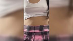 18 year old stepsister with perfect tits, homemade video