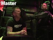 Slave licks and worships leather Master's boots and boot treads PREVIEW
