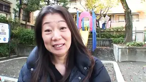 Japanese Cougar enjoys a sensual massage with a lover.