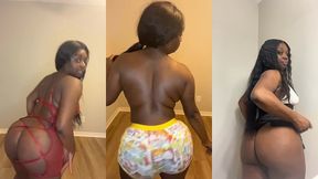 darkchocolatebarbie ass shaking compilation 1