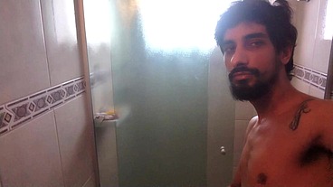 PORNSTAR BRASIL - SKINNY BWC SHOWER AND CUMLOAD