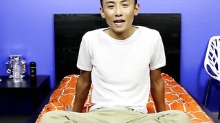 BoyObsession.com - Ty Neiman's cute asian twink cum play with dildo fun now