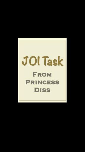 JOI Task from Princess Diss