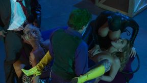 Two-face and Joker banging hottest superhero sluts