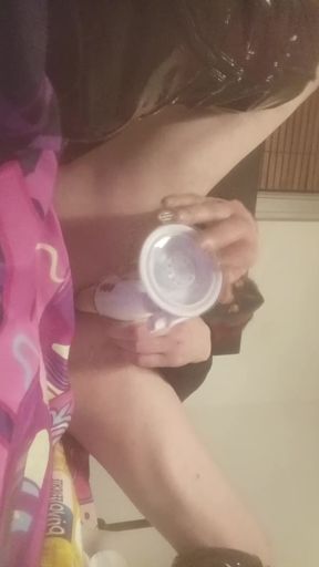 Sissy slave bitchboyass boots vibrator anal masturbation