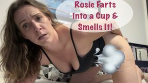 Farting into a glass cup & smelling them for you!
