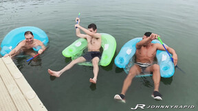 ”JohnnyRapid: Johnny Rapid gets dick worshipped before barebacking Parker Hayes”