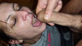 Teen babe loves to eat my jizz compilation