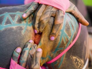 Large WEENIE ANAL banging nasty slutty HIPPIE wench