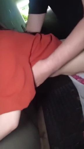 Steamy T Back Stroll with a First Time Outdoor Peach That Drives Nonstop Release Part.3