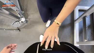 Busty Gym MILF Drilled Choked Gushing Huge Cumshot