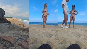 a stranger touched my body on the beach.