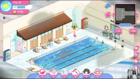 My ex-girlfriend turns into an exhibitionist slave in a hentai game