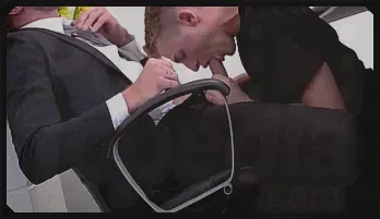 Blonde Twink's Office Adventure