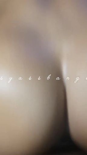 Thrilling moment from &quot;Ebony big wasit riding and Best twerking on my huge black cocok&quot;