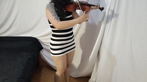 My Violin Teacher Is a Little Shy, I Want to Suck It!!