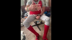 Horniest Dilf Jockdad87 Shoots His Alpha Cum in His Football Gear
