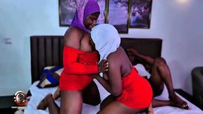 Hijab teens share BBC in steamy threesome