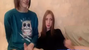 Cute teen 18+ Trannies Giving a Hand