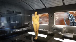 Bathroom piss punishment. Naked reading. Valuable tech room in cosmos. Julia V Earth.