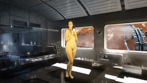 Bathroom piss punishment. Naked reading. Valuable tech room in cosmos. Julia V Earth.