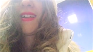 Beautiful, horny Polish girl in public with a wet pussy